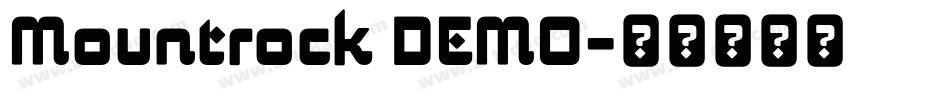 Mountrock DEMO字体转换
